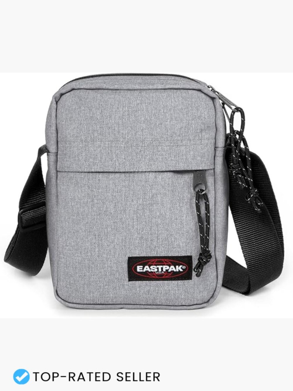 Compact Crossbody Bag with Adjustable Strap and Multiple Zip Pockets for